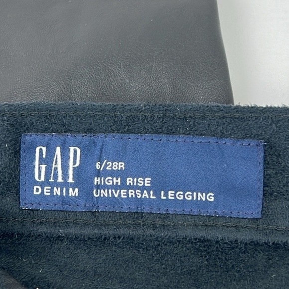 Gap Denim New Women’s 6/28R High Rise Universal Legging Faux Leather Skinny Leg - Picture 4 of 10